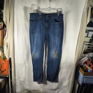 Levi's 514 Men's Size 36" X 32" Distressed Blue Jeans